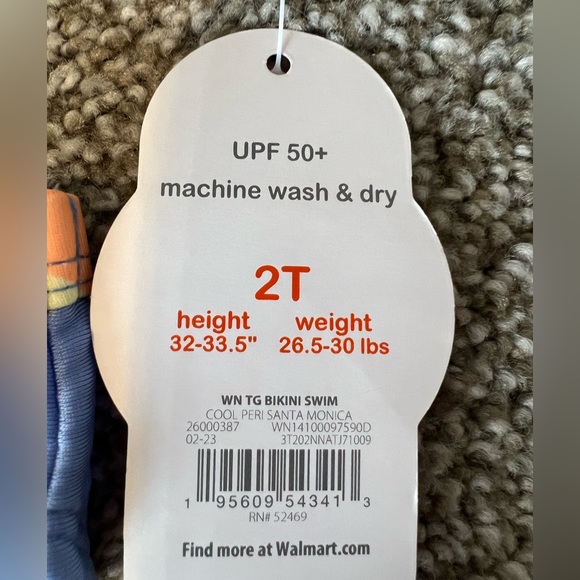 Wonder Nation Toddler Two-Piece Swimsuit Size 2T NWT - Picture 4 of 7